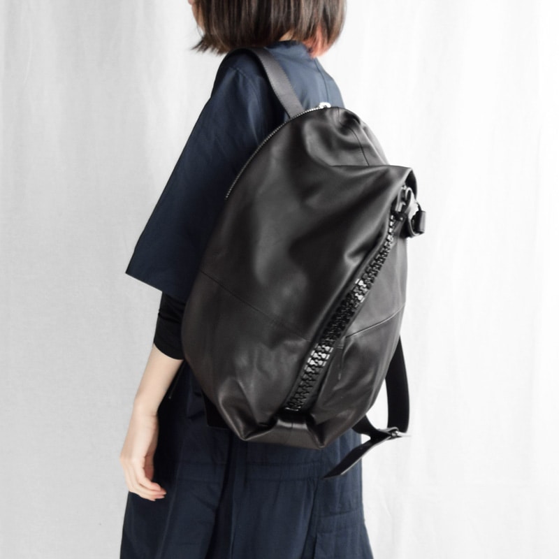 KawaKawa 25bis L ブラックレザーリュック 大容量 日本製 25bis】リュックLサイズ | リュック
