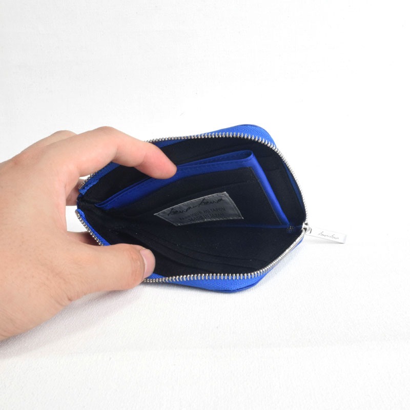 新品未使用カワカワＬ字ファスナーミニ財布ネイビー 完売【super soft blue】L字ファスナーミニ財布 | ミニ財布