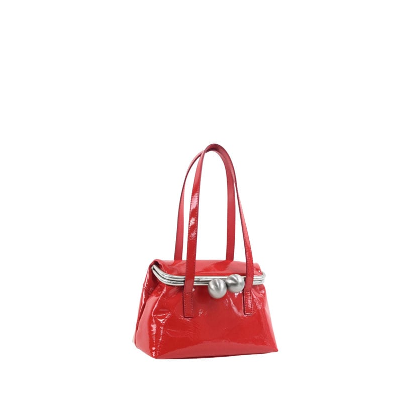 【kawa-kawa】希少 kuchigane がま口トートバッグ パールレッド 楽天市場】kawakawa がま口の通販