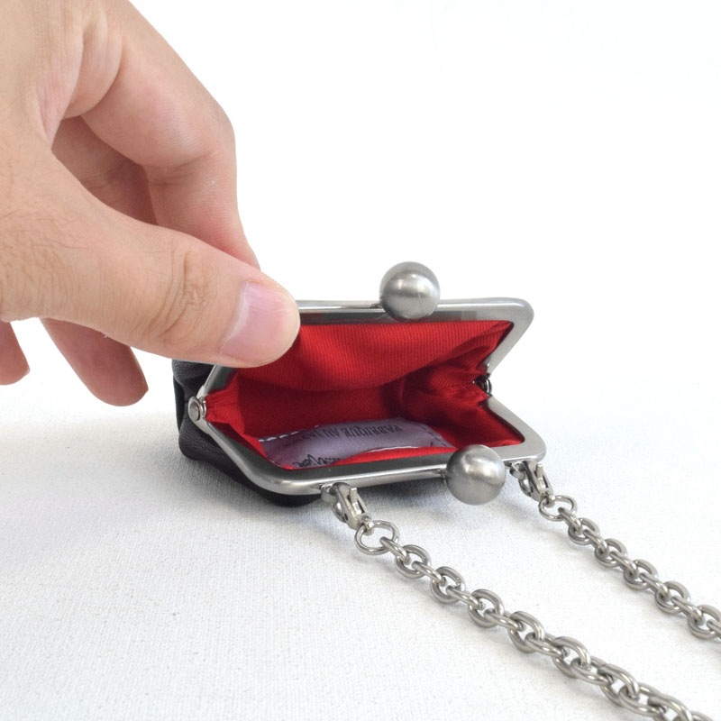 kawa-Re】super soft口金マイクロポシェット(1200BK) | すべての商品