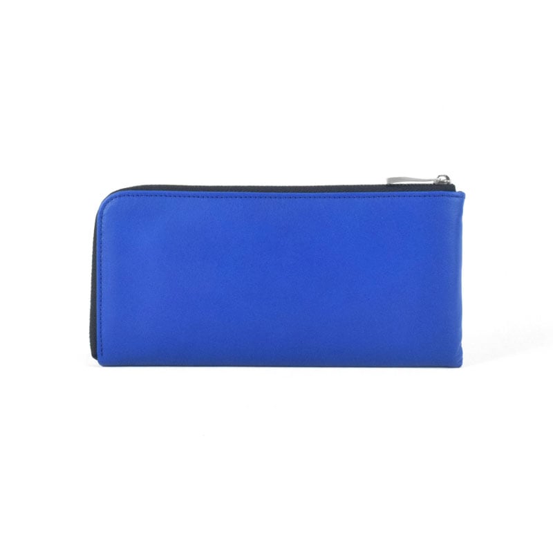 新品未使用 kawa-kawa L字ジッパー財布 スーパーシャイン箔 ネイビー super soft】L字ファスナー長財布 | 長財布