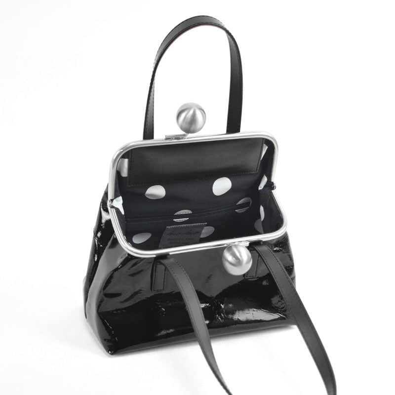 近日リリース【s enamel】口金スクエアハンドバッグ | ハンドバッグ