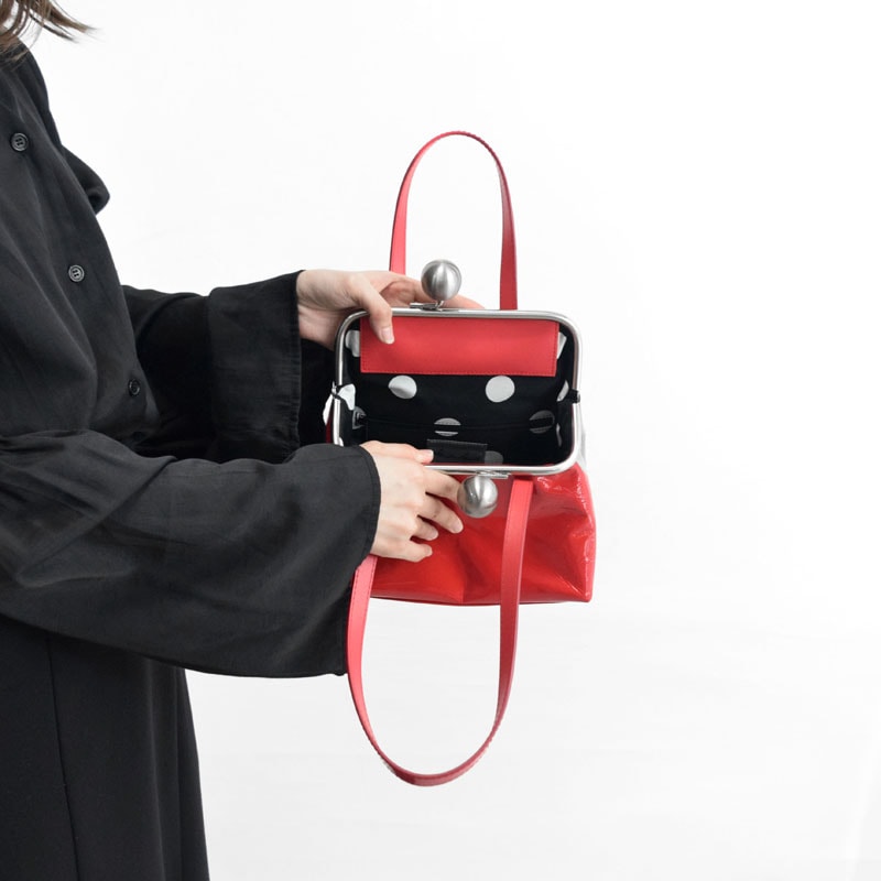 近日リリース【s enamel】口金スクエアハンドバッグ | ハンドバッグ