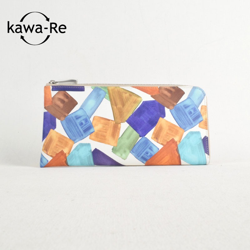 kawa-Re】multi paint L字ファスナー長財布(1473MU) | 長財布