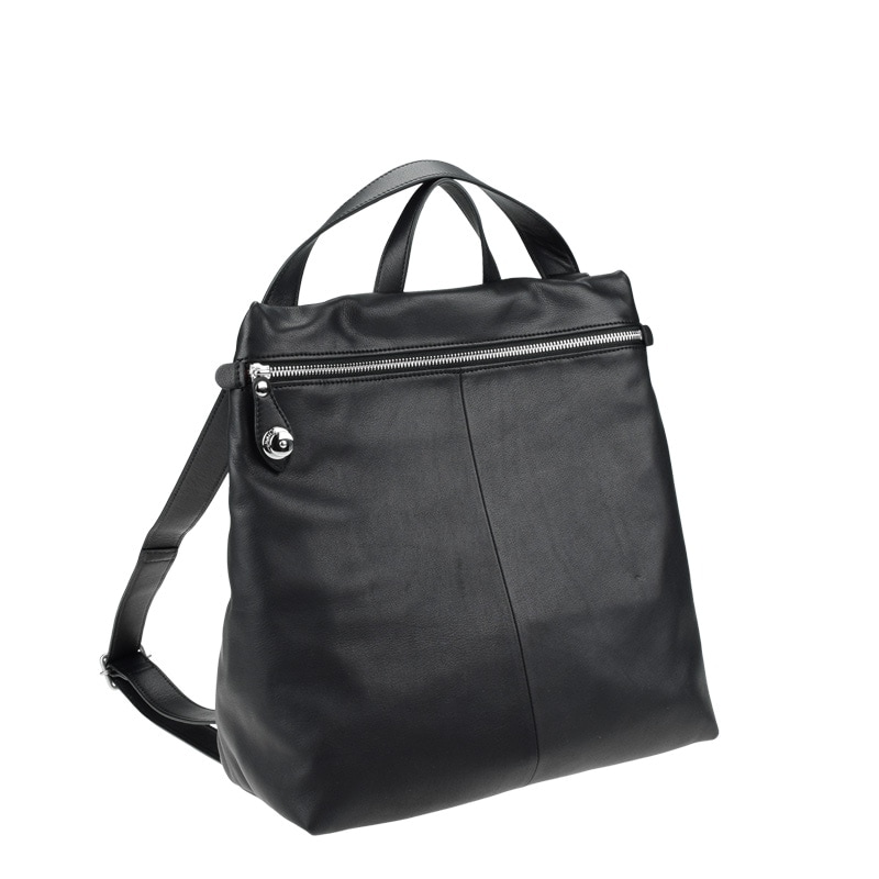 ✨美品✨カワカワ リュックサック 2WAY ショルダー ロック式金具 レザー 黒 ✨美品✨カワカワ リュックサック 2WAY ショルダー ロック式金具