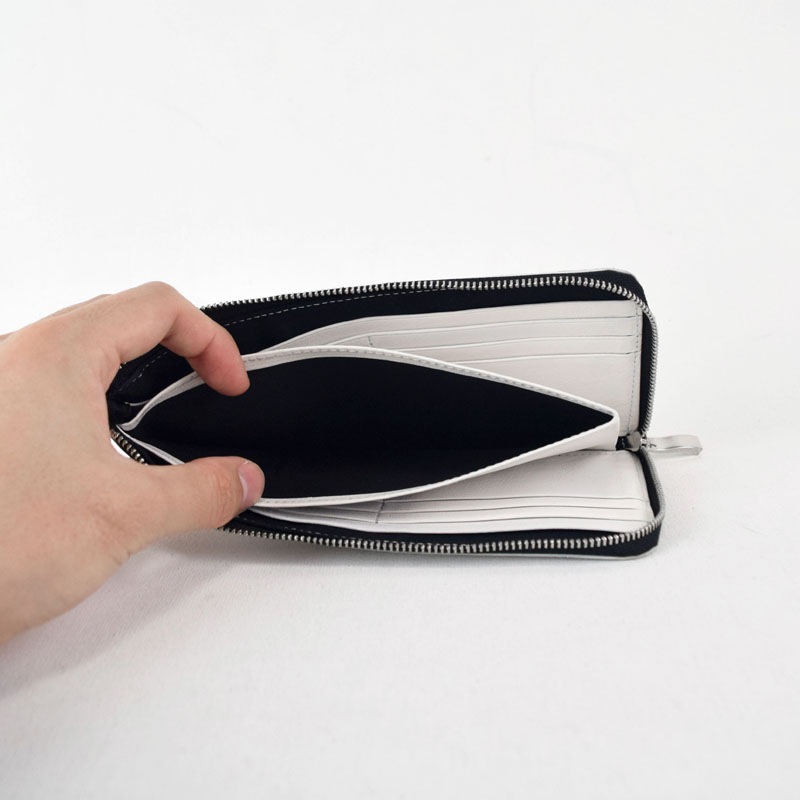kawa-Re】silver L字ファスナー長財布 | 長財布