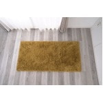 ラグマット/絨毯 【約90×180cm マスタードイエロー】 防滑加工 洗える シャギー2層ウレタンパズル 〔リビング ダイニング〕|ラグ・カーペット|インテリア雑貨