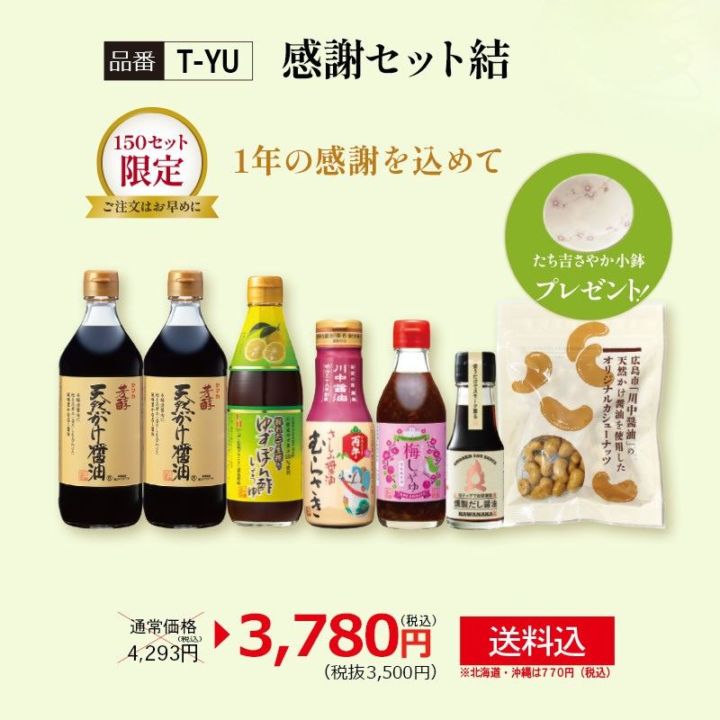 【T-YU】感謝セット 結【送料込み※北海道・沖縄770円要】