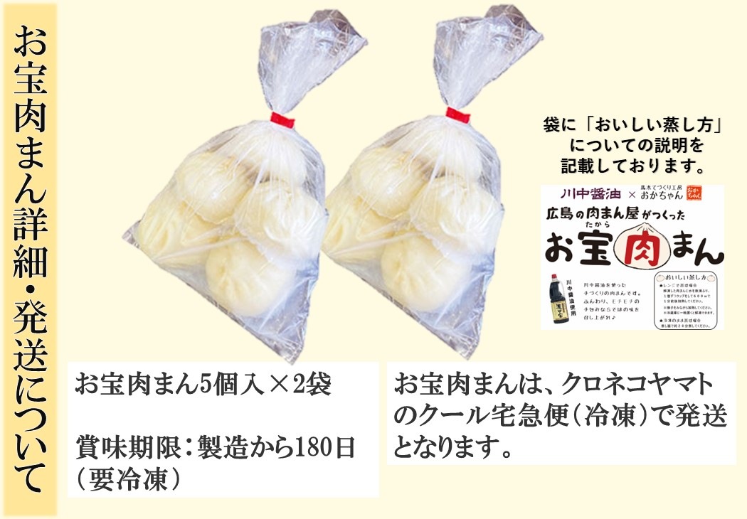 【TAM-10】お宝肉まん 10個セット 要冷凍 【送料込み※北海道・沖縄770円要】