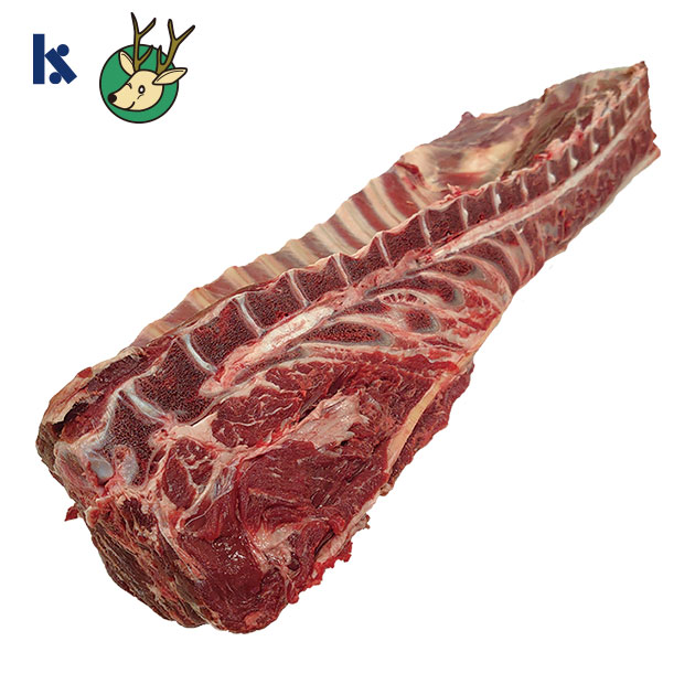 《メス指定》【不定貫】北海道産 馬木葉のエゾシカ肉 骨付きロース(ヒレ付き) ブロック【1本：約4～6kg】※長さがあるため100サイズまたは140サイズの箱での発送になります(1本の場合)。