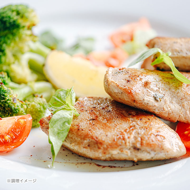 【量り売り】若鶏ムネ肉使用 蒸し鶏 ブロック 原料原産地:国産 加工地:国内加工(東京都)【1パック:約0.9~1.4kg (3~4枚入り)】