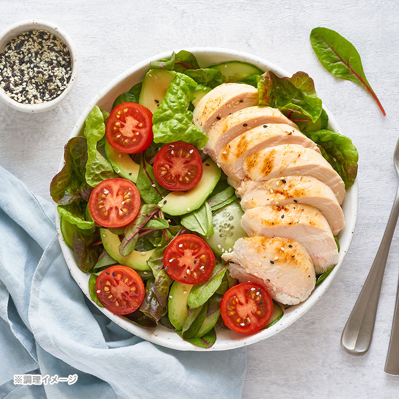 【量り売り】若鶏ムネ肉使用 蒸し鶏 ブロック 原料原産地:国産 加工地:国内加工(東京都)【1パック:約0.9~1.4kg (3~4枚入り)】