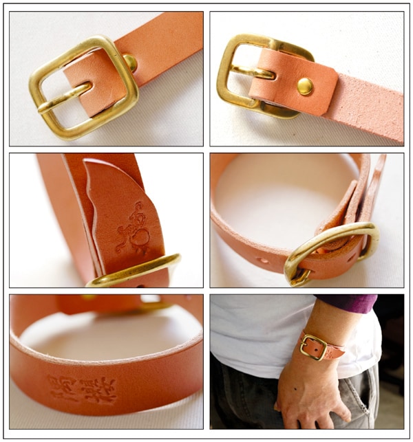 革蛸謹製 レザーブレスレット 隅櫻 | 革蛸謹製アクセサリー/小物,革蛸