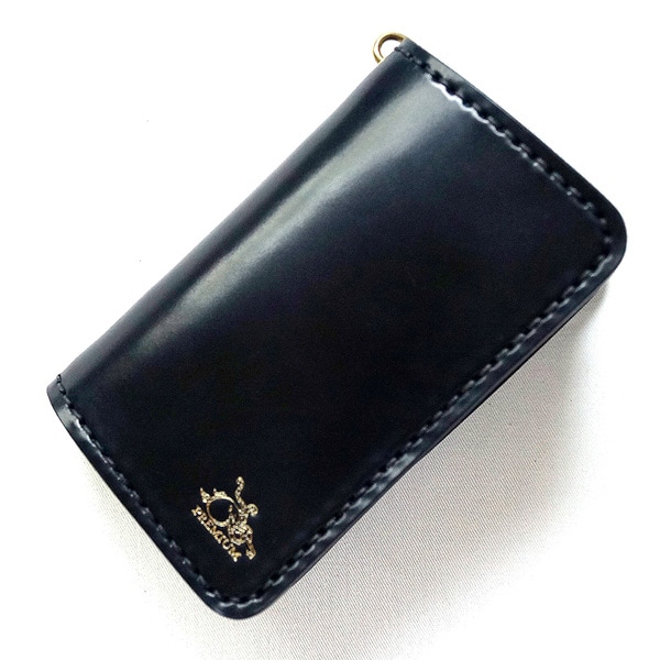 革蛸謹製 匠PREMIUM 台形ミドルワレット コードバン/ブラック | すべて