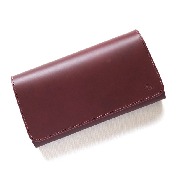 革蛸謹製台形ロングワレットTYPE-A 紅月 | 革蛸謹製ロングワレット,革