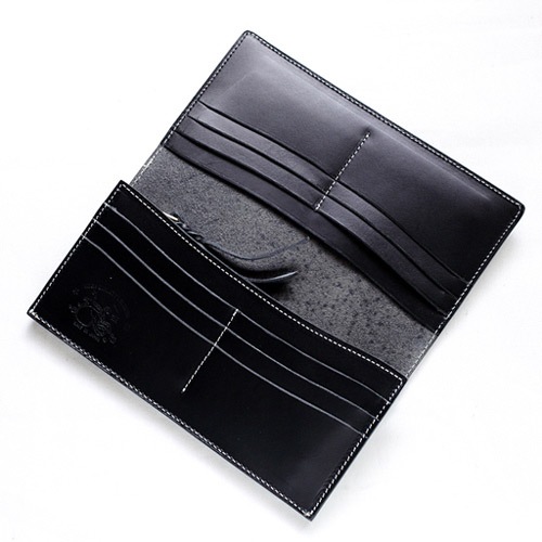 革蛸謹製 スリムロングウォレットTYPE-L- ヨーロピアンサドルブラック