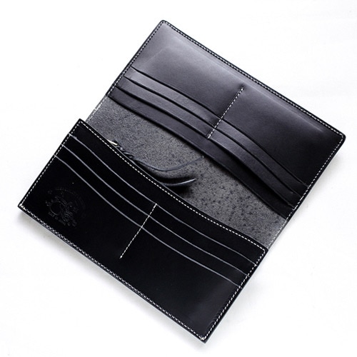 革蛸謹製 スリムロングウォレットTYPE-L- ヨーロピアンサドルブラック