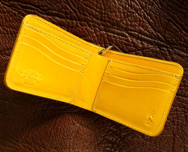 革蛸謹製 台形ショートワレット（ファーストタイプ） 黄金 | 革蛸