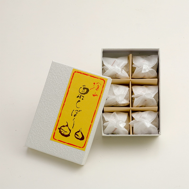 栗菓子処 中松屋〉栗しぼり 6個入り | カワトク・オンライン 栗菓子処 中松屋〉栗しぼり 6個入り | カワトク・オンライン