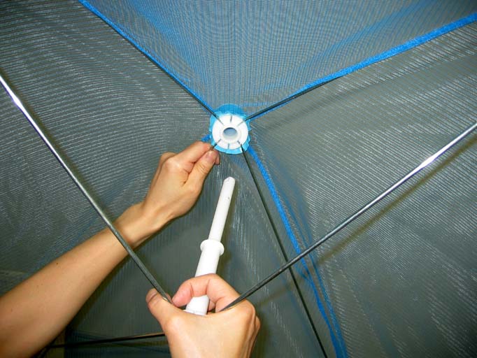 洗える】多目的ジャンボ蚊帳 ワンタッチ式 ダブルサイズ - 国内蚊帳