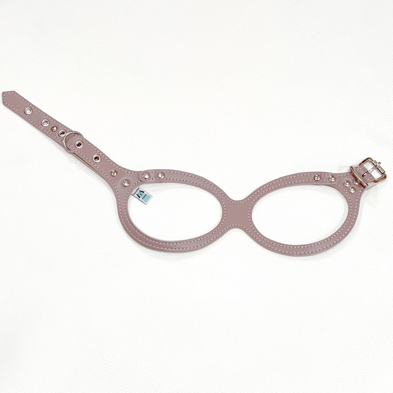 メガネハーネス ローズグレージュ 商品詳細：犬のグッズ通販 kazama