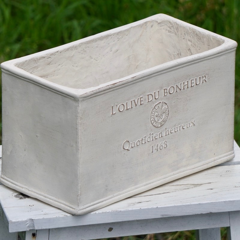 グラスファイバー・オリーブシンプルプランターOP12267