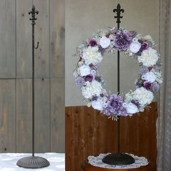 ブロンズアイアンリーススタンド