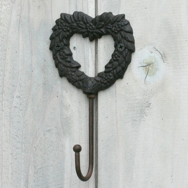 アンティークハートフック(ビスつき)
