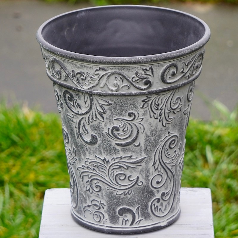 上質合成樹脂のトールポットL・CBQシリーズ（直径24.5cm）・BK1034