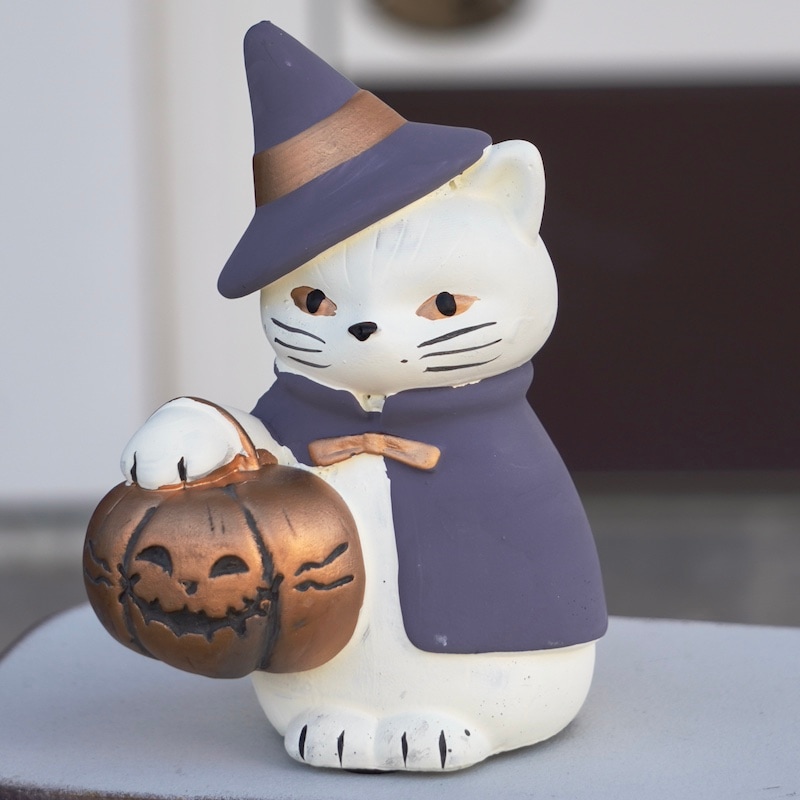 存在感あり！　ハロウィン カボチャの置物 3段　（光ファイバ） 存在感あり！ ハロウィン カボチャの置物 3段 （光ファイバ