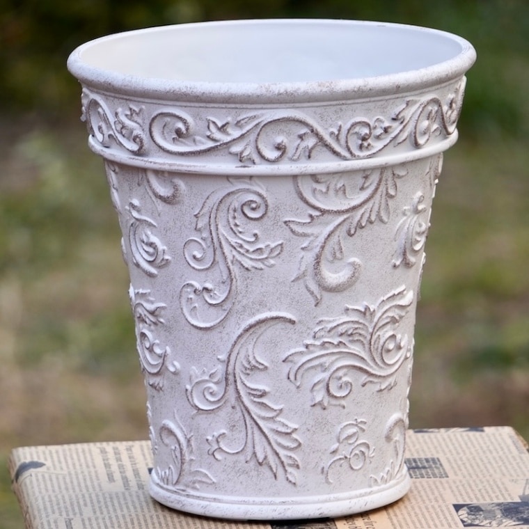上質合成樹脂のトールポットM・CBQシリーズ（直径21.5cm）・WH1033