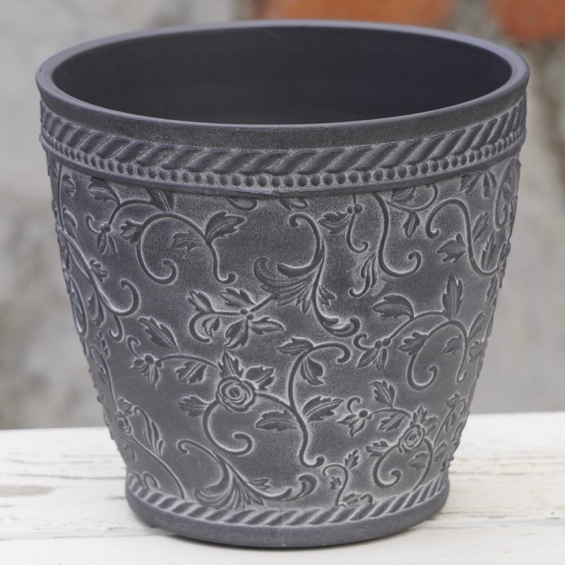 上質合成樹脂ラウンドポットM・ ATシリーズ（直径20cm）・051