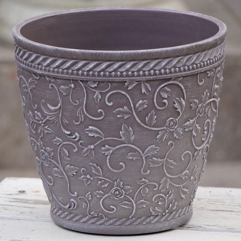 上質合成樹脂ラウンドポットM・ ATシリーズ（直径20cm）・DB051