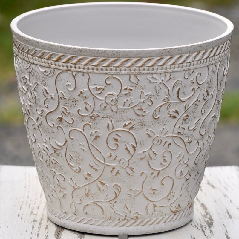 上質合成樹脂ラウンドポットL・ ATシリーズ(直径24.5cm)・IG052