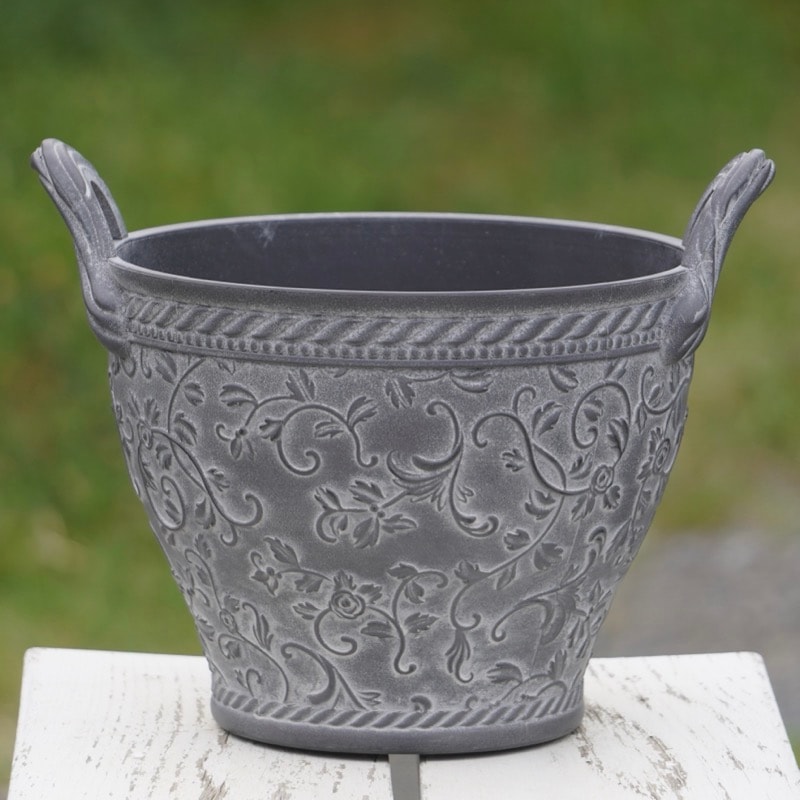 上質合成樹脂ハンドポットM・ ATシリーズ(幅27.5cm)・BK059