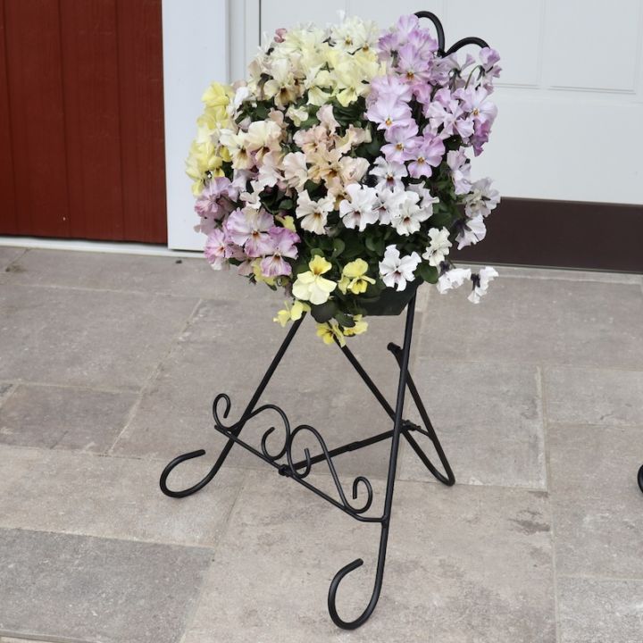 アイアン製ハンギングスリムスタンド（ブラック）【単独梱包・送料込み】　