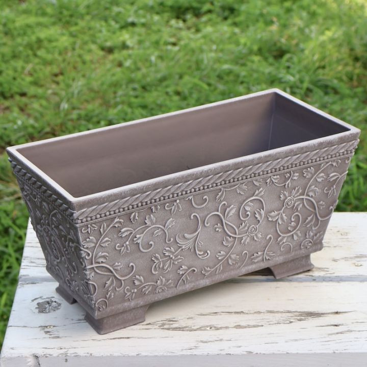 上質合成樹脂プランター・ ATシリーズ(幅32cm)・DB057