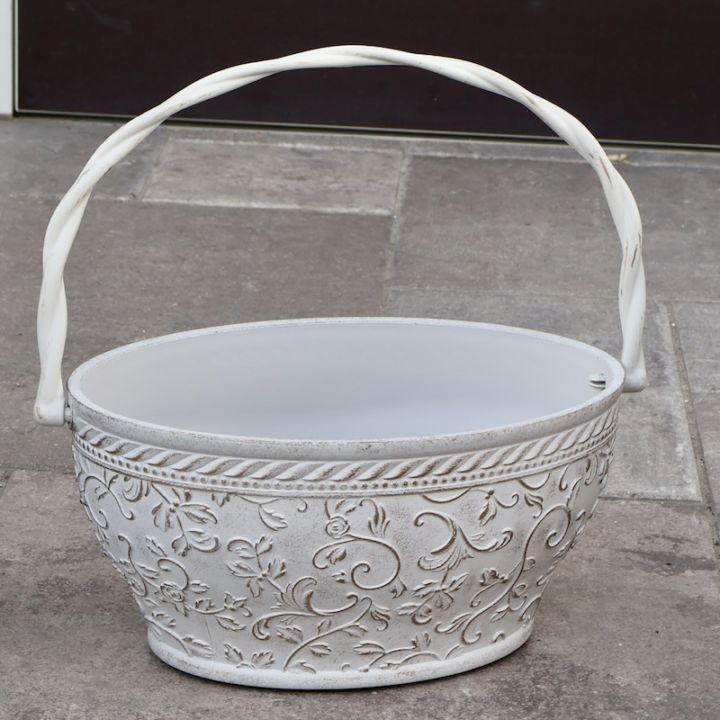 上質合成樹脂のハンドバスケット・ ATシリーズ(幅31cm)・IG055