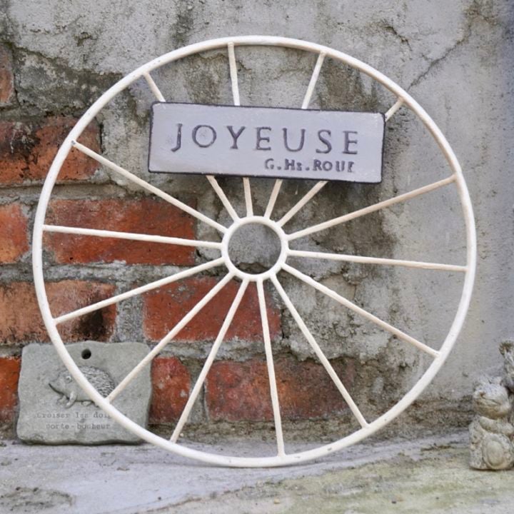 アンティーク風スチール車輪・ジョイホイール・W(直径40㎝)