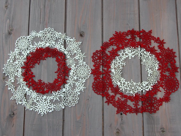 フェルトリース☆ホワイト(Lサイズ)