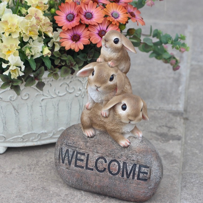 ウサギの花冠オーナメント　☆ららたゃ☆です。 楽天市場】うさぎ ウサギ 兎 ラビット Rabbit 置物 オブジェ