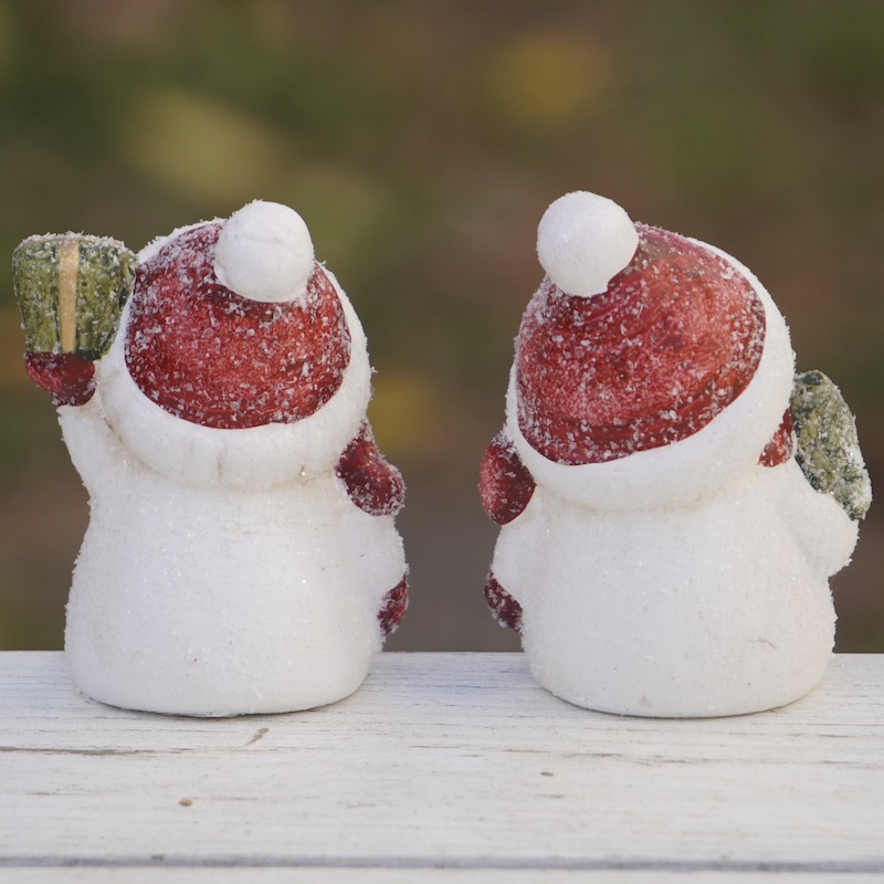 こしかけスノーマン☆プレゼント&ツリー☆2体セット