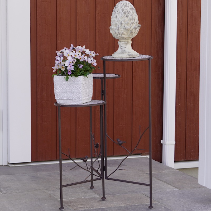 自由な形で使用可能♪トリプルフラワースタンド・バード【単独梱包