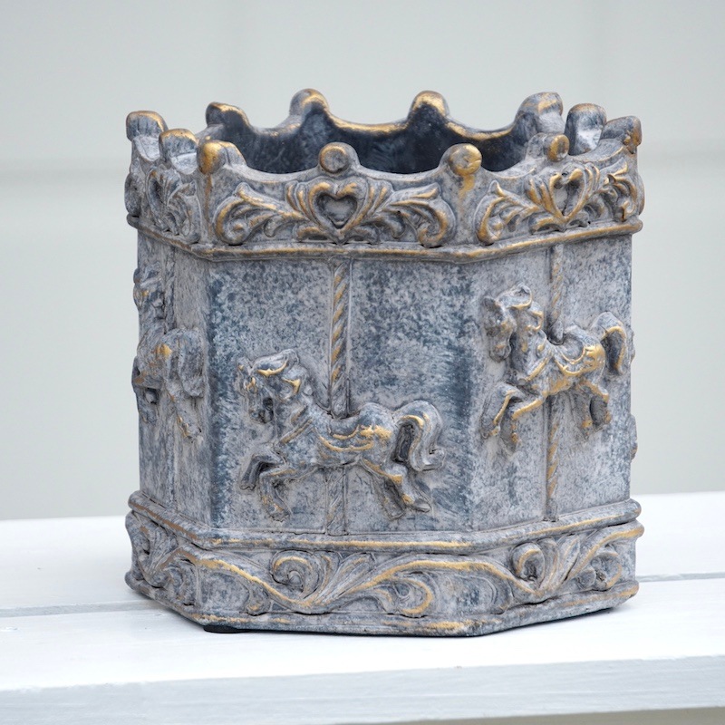 カルセールポット・ヘキサゴンM03（幅17cm）