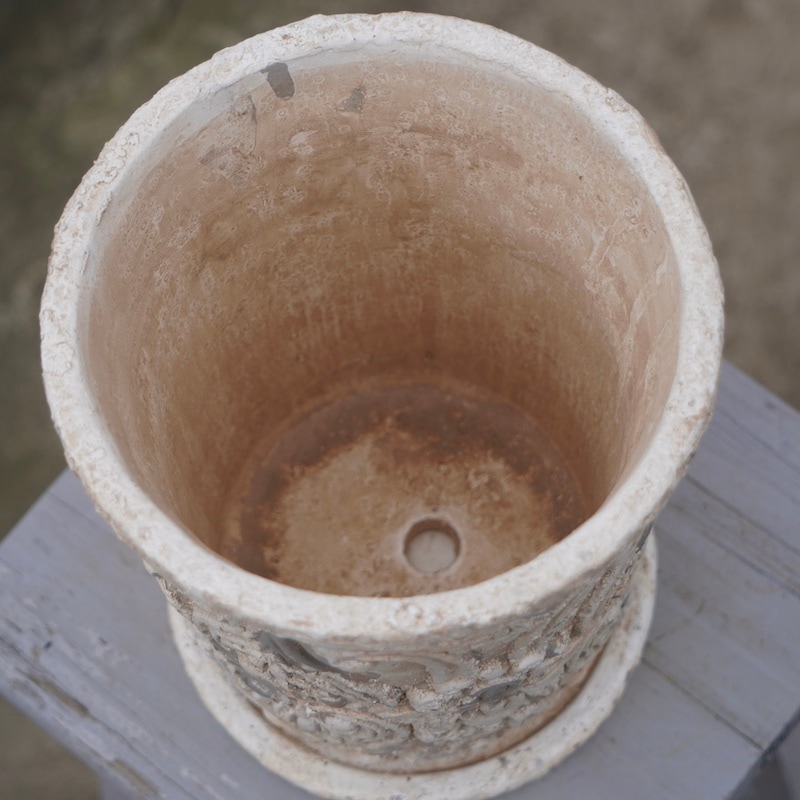 アンティーク調・サークルトールポット・ZW101（直径18.5cm）