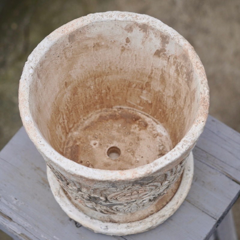 アンティーク調・サークルポットM・ZW103（直径19cm）