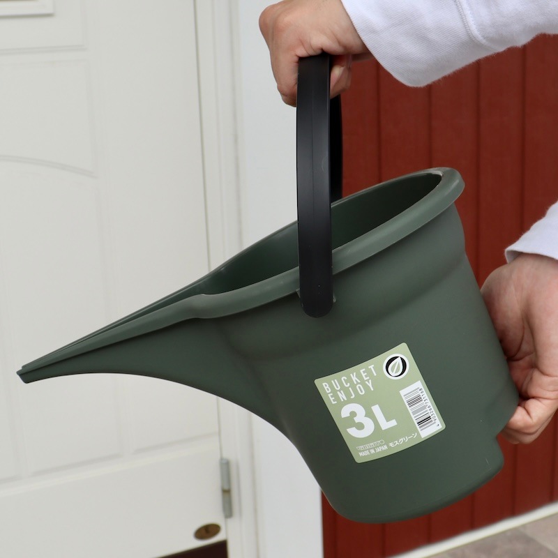デコパージュ　ハンドメイド　ミニバケツ　ジョウロ ジョウロ風♪注ぎ口付きミニミニバケツ◇3リットル デコパージュ