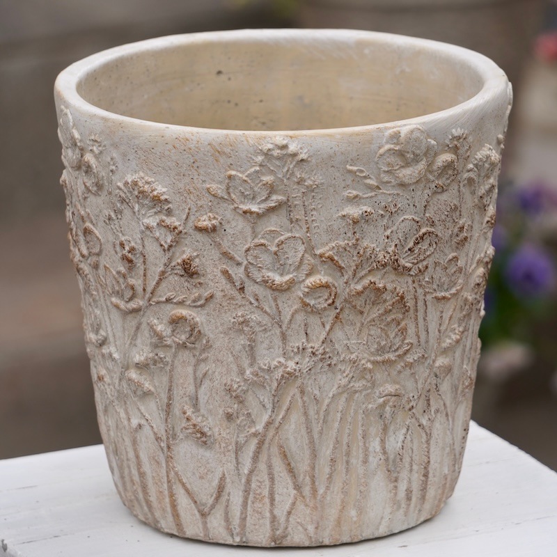 アンティーク調・PLDシリーズサークルポットL・1006（直径19cm）