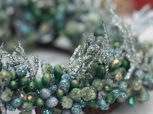 ビーズリース（ブルー）