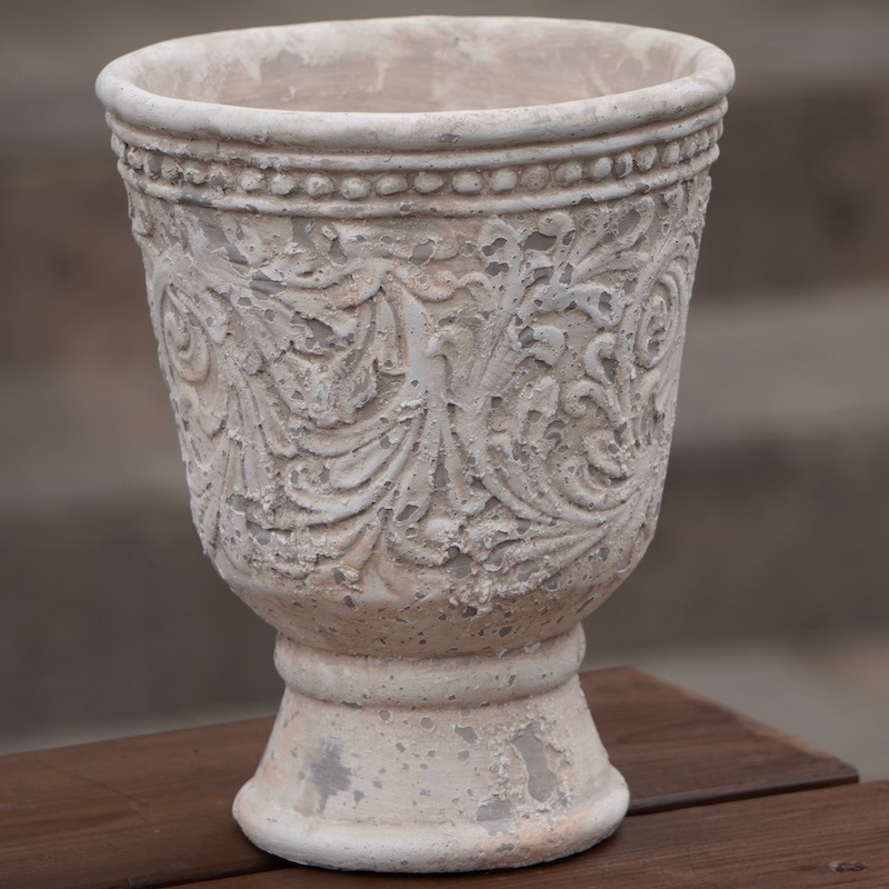 アンティーク調・トールポカップポット・ZW109（直径17.5cm）